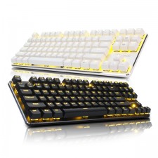 [COX] 유선 기계식 미니키보드, CK200 LED 완전방수 축교환, 광축클릭 [블랙/USB]