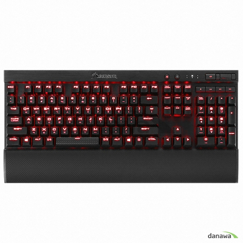 [CORSAIR] 유선 기계식 키보드, K70 RAPIDFIRE (K70 래피드파이어) 104키, 리니어 은축 [블랙/USB]