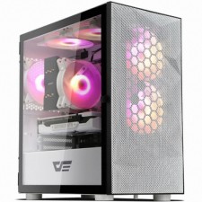 [DarkFlash] DLM21 RGB MESH 강화유리 화이트 (미니타워)